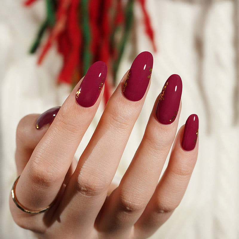 MAROON SHINE - UV GEL STRIPS