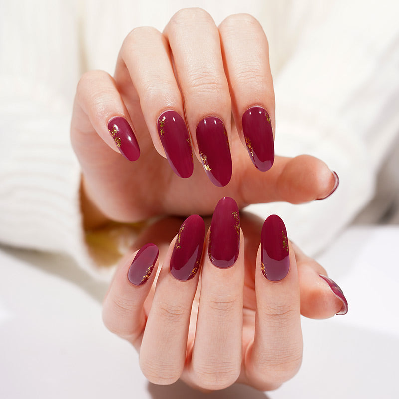 MAROON SHINE - UV GEL STRIPS