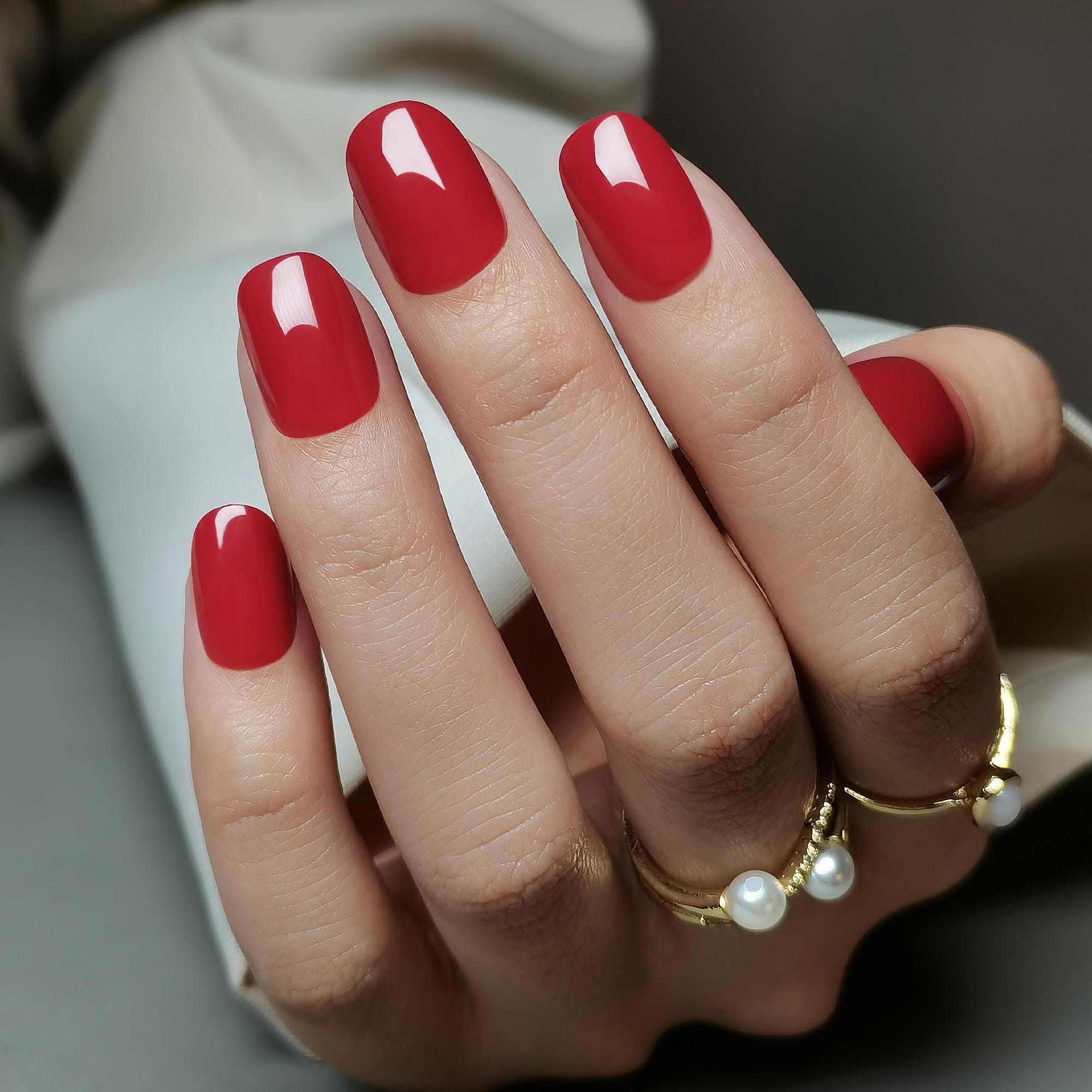 Infinity Flame -Short Round - Pure Gel Press On