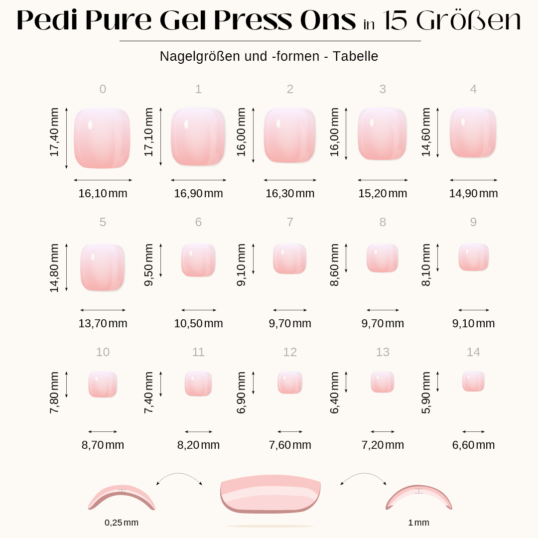 Ladies Night - Pediküre - Pure Gel Press On