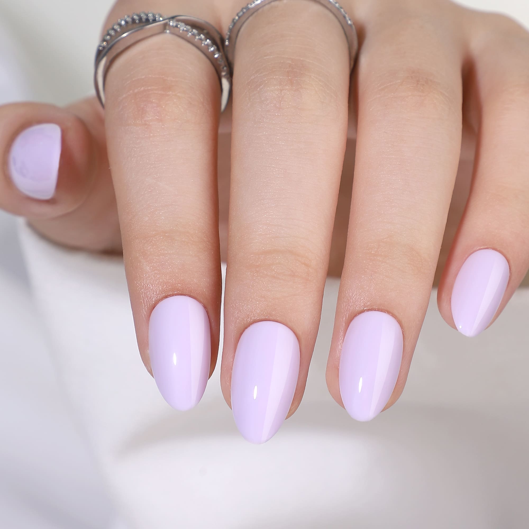 Baby Boomer Nude Press-On Nägel - Quadratisch Kurz