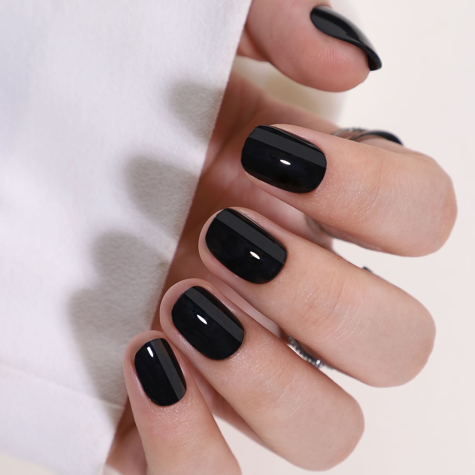 Dark Night - Short Round- Pure Gel Press On