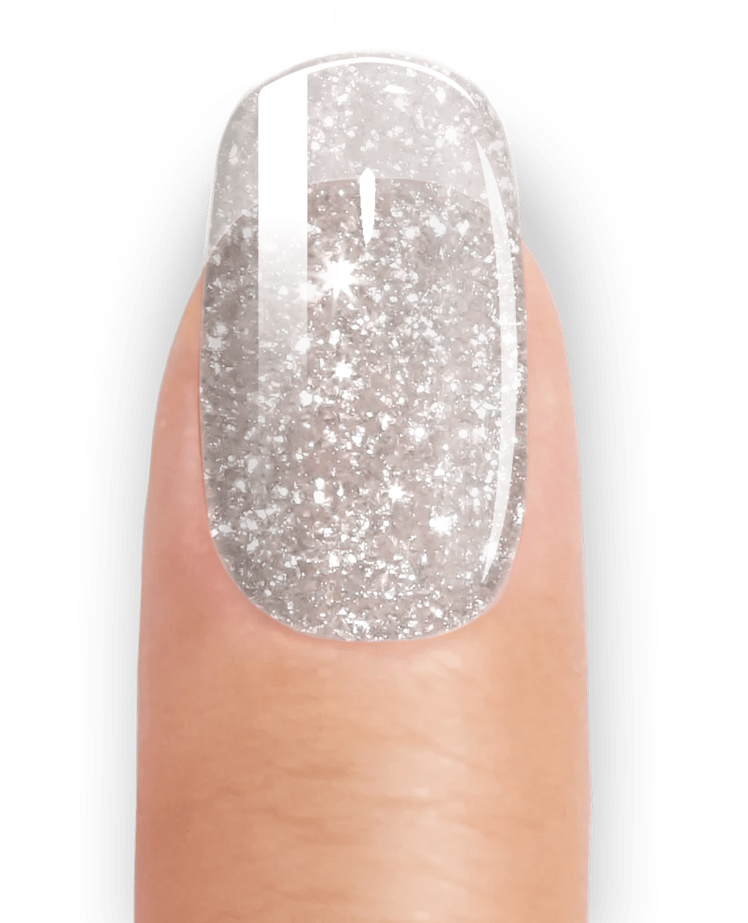 CHAMPAGNE GLITTER - UV GEL STRIPS
