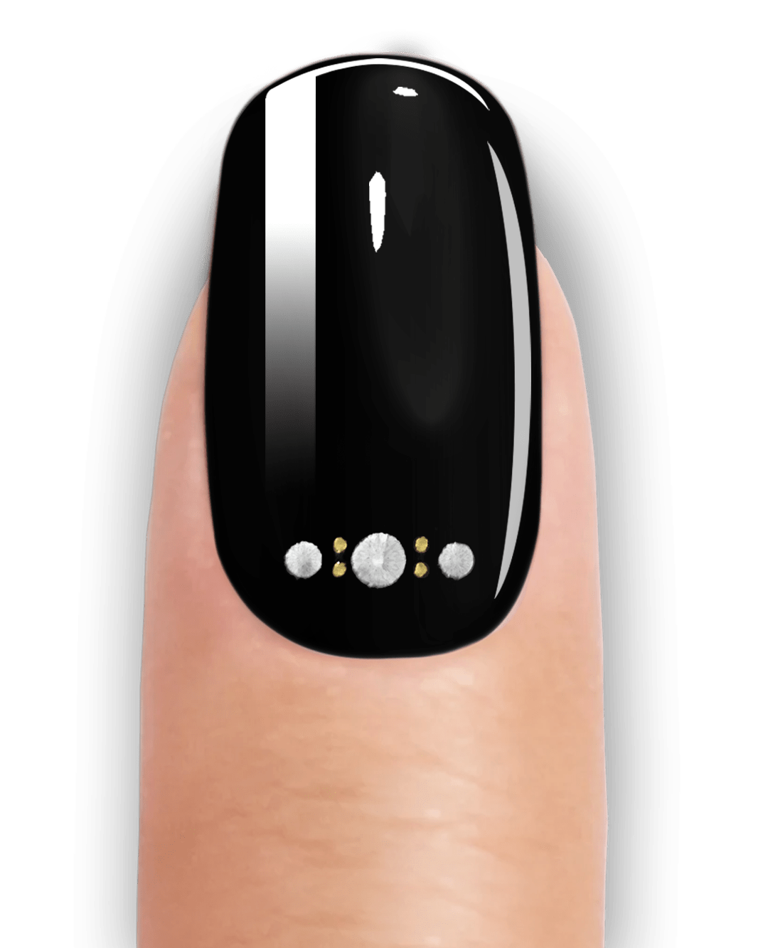 DIAMOND BLACK - UV GEL STRIPS