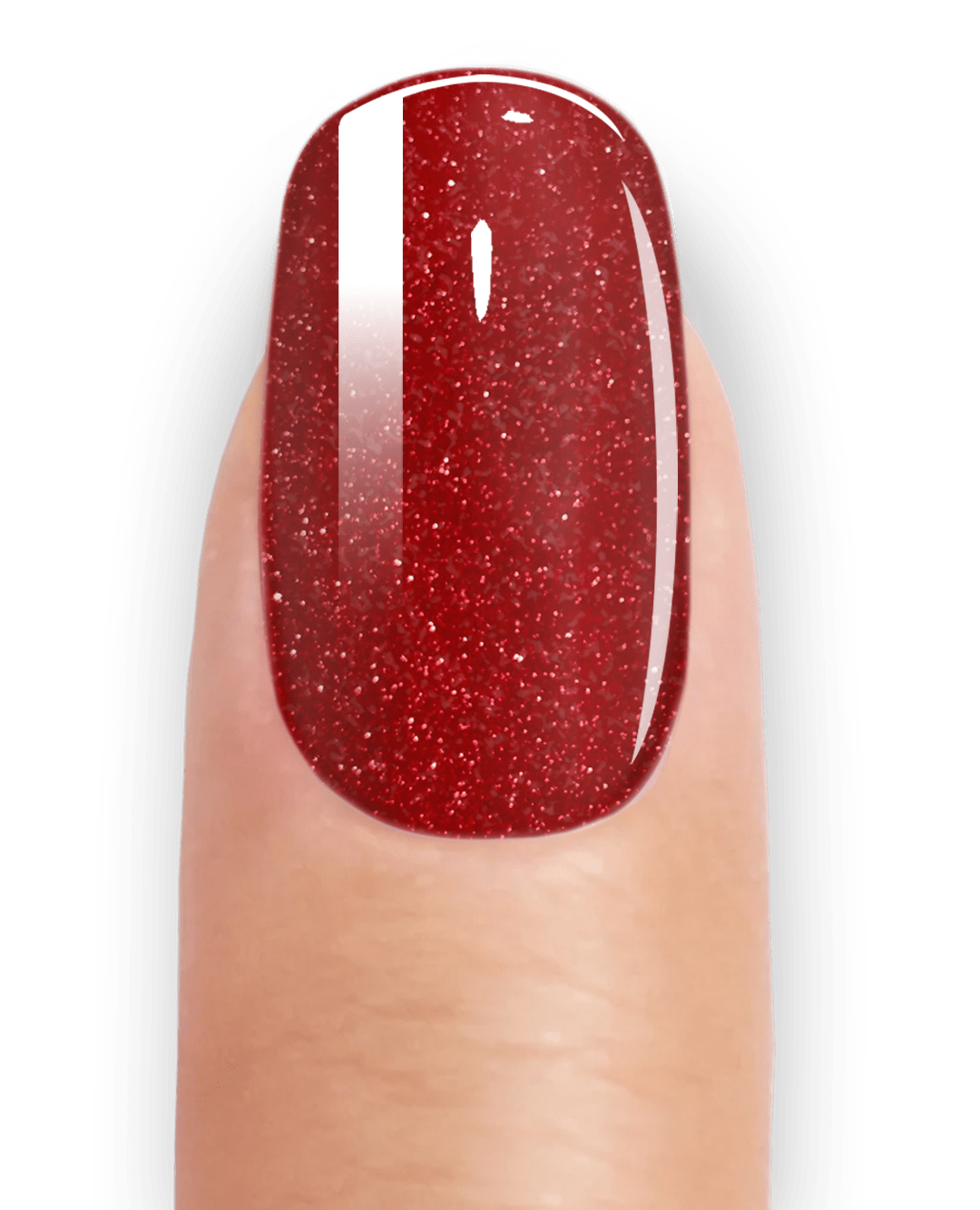 ROYAL RED GLITTER - UV GEL STRIPS