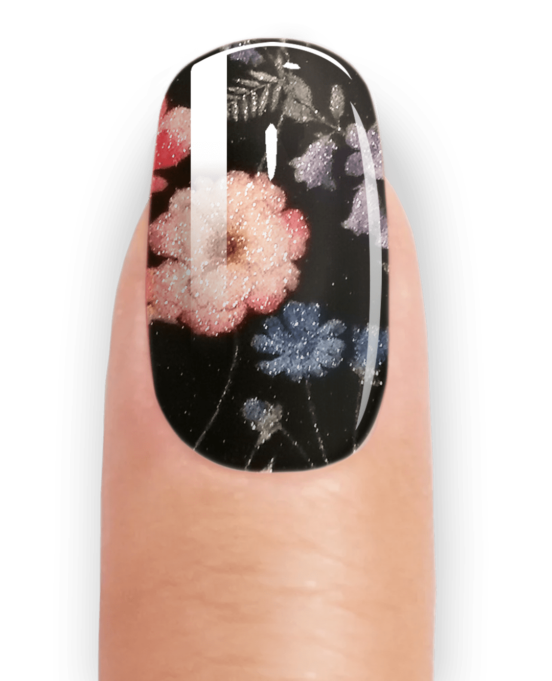 BLACK FLOWER - UV GEL STRIPS