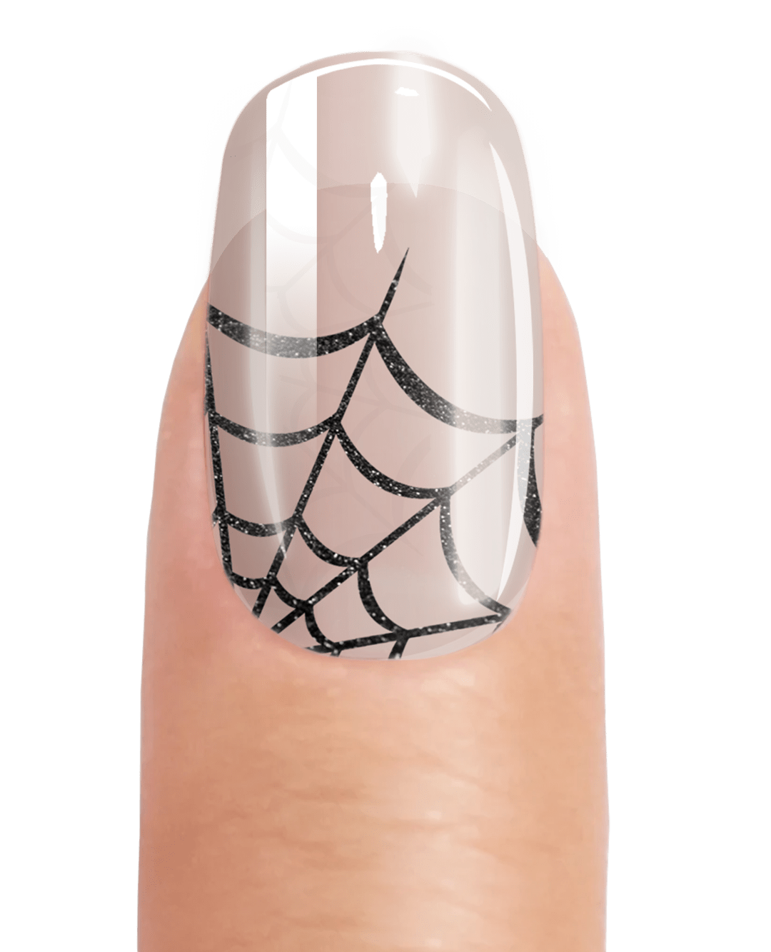 BLACK MASH GLITTER - UV GEL STRIPS