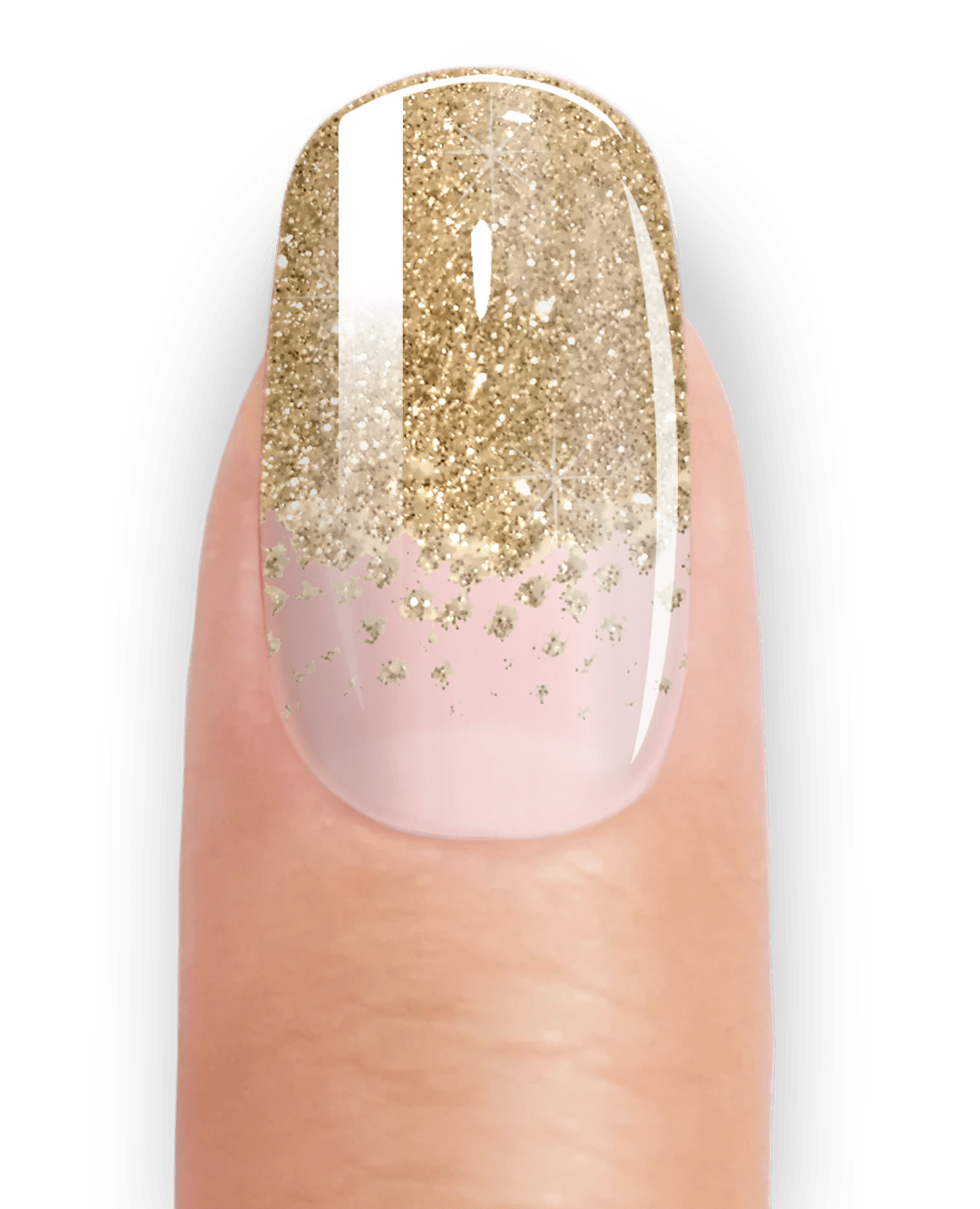 FRENCH GOLD TRANSPARENT - UV GEL STRIPS