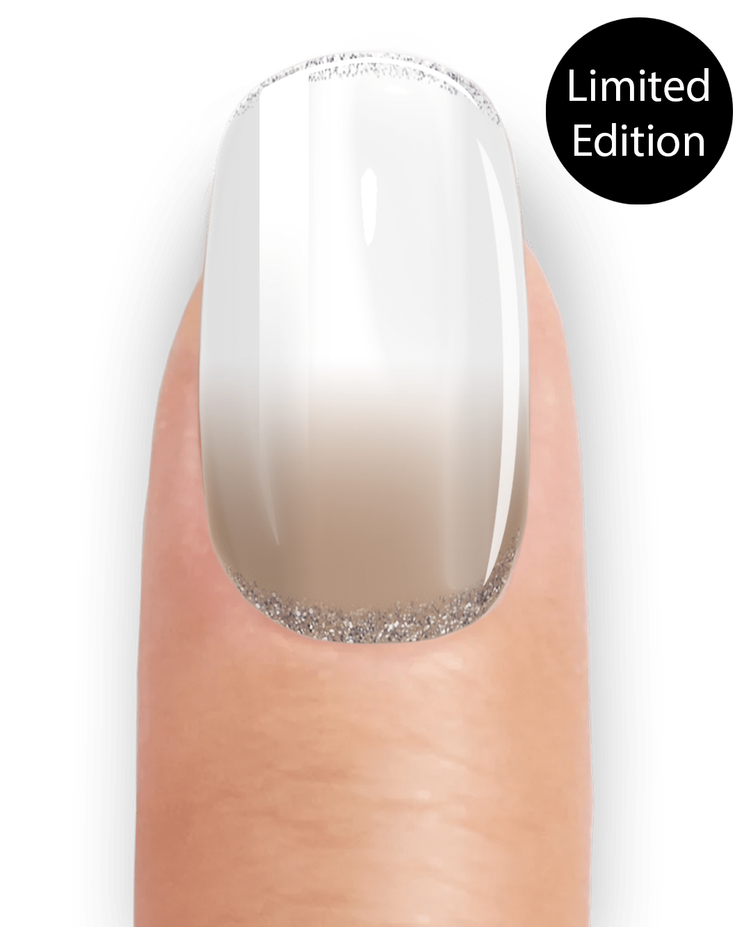 BABY BOOMER NUDE GLITTER - UV GEL STRIPS