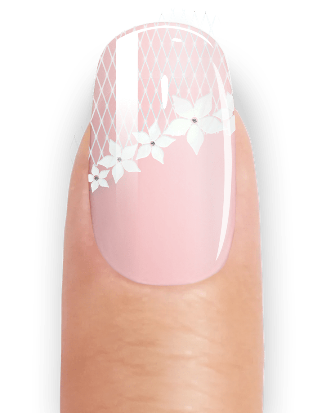 FRENCH NET FLOWER - UV GEL STRIPS