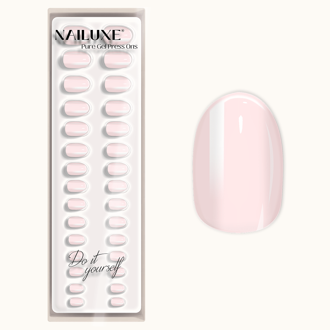 Creamy Blush - Medium Round - Pure Gel Press On