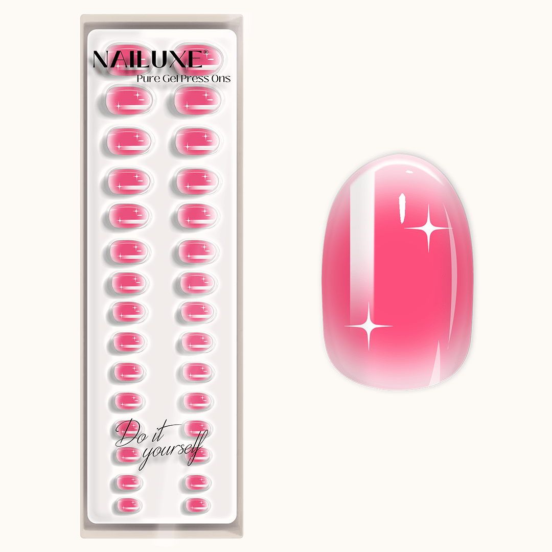 Minaj Pink - Medium Round - Pure Gel Press On