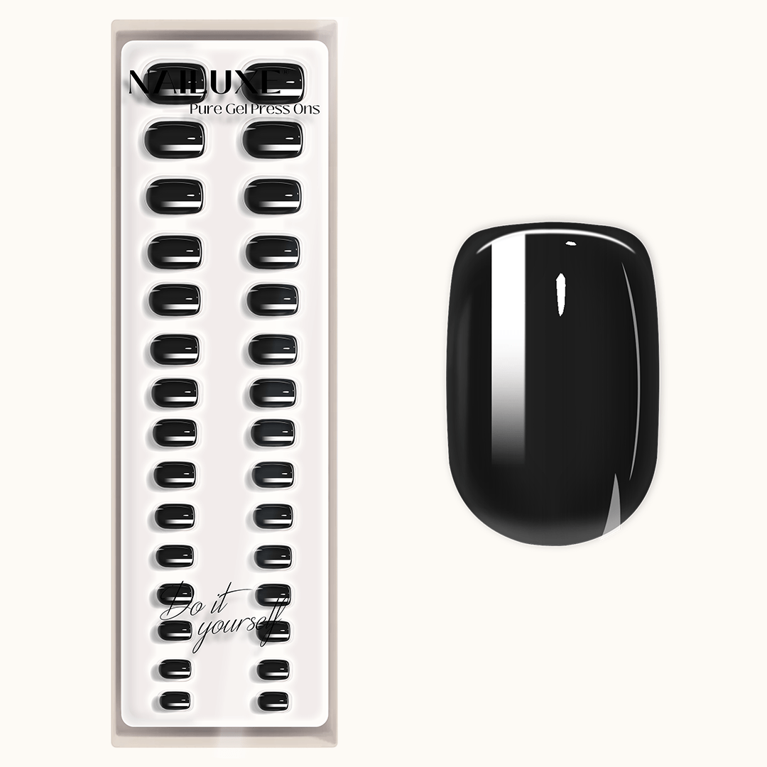 Dark Night - Short Square - Pure Gel Press On