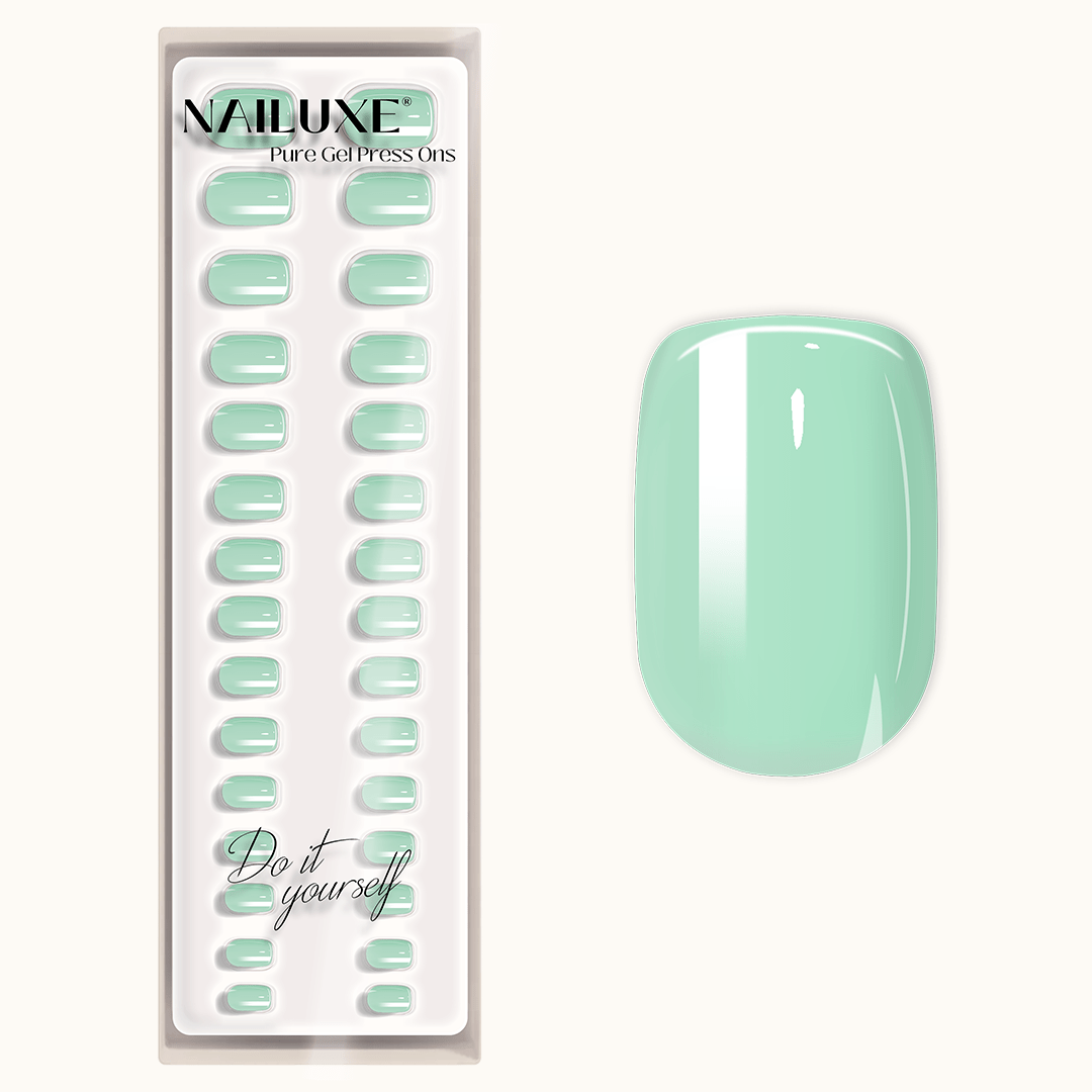 Mint Mojito - Short Square - Pure Gel Press On