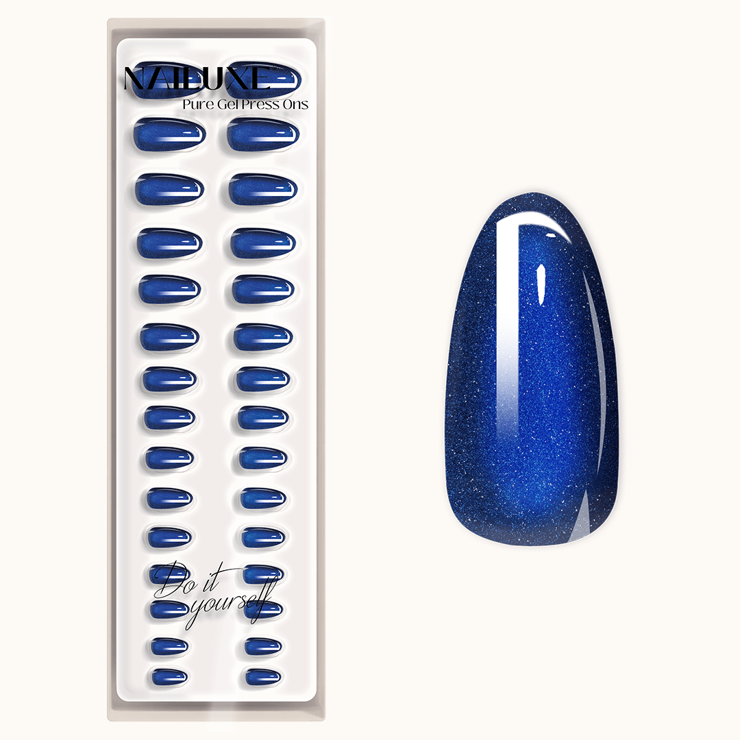 Deep Galaxy - Medium Almond - Pure Gel Press On