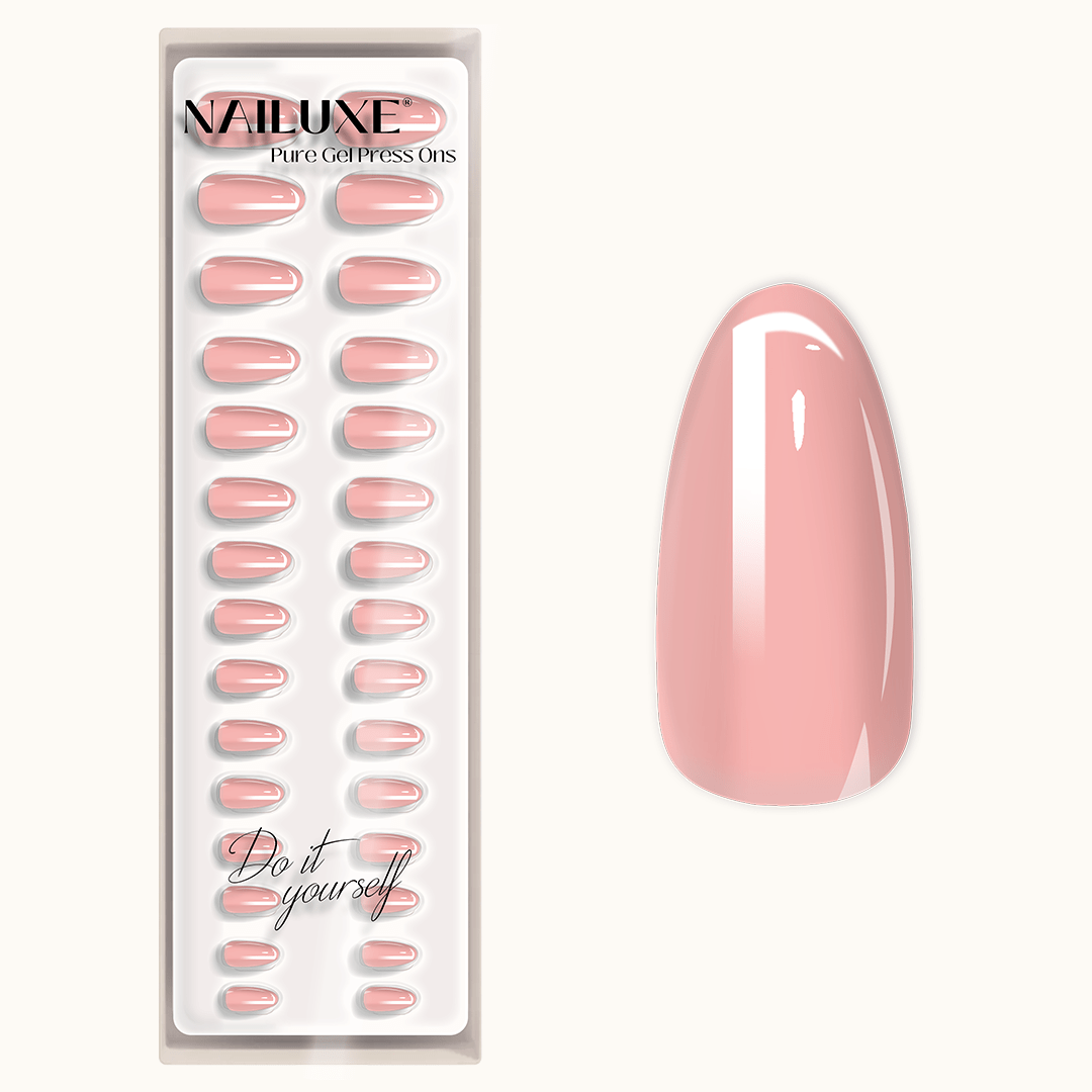 Vintage Blush - Medium Almond - Pure Gel Press On