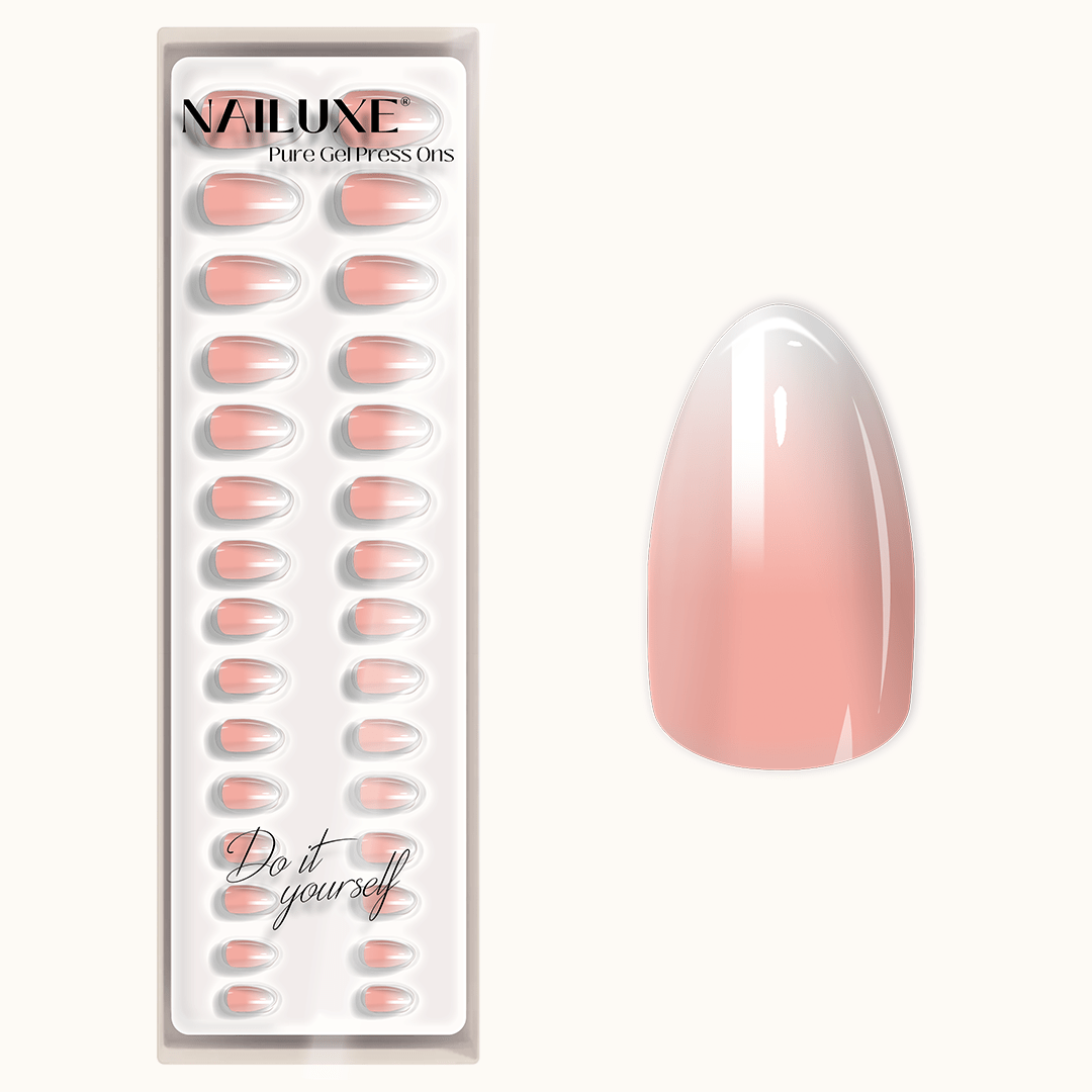 Baby Boomer Nude - Short Almond - Pure Gel Press On