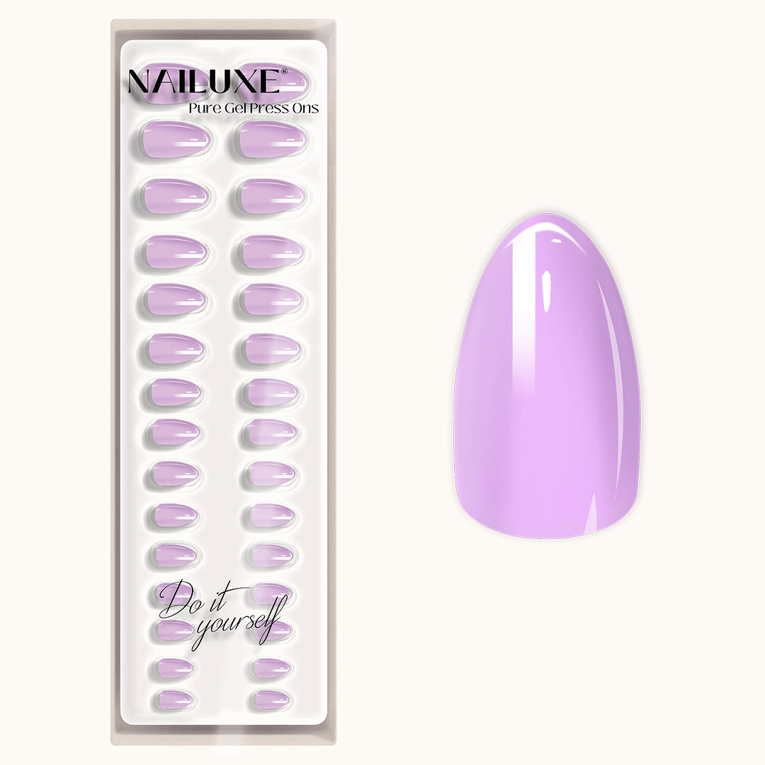 Lilac - Short Almond - Pure Gel Press On
