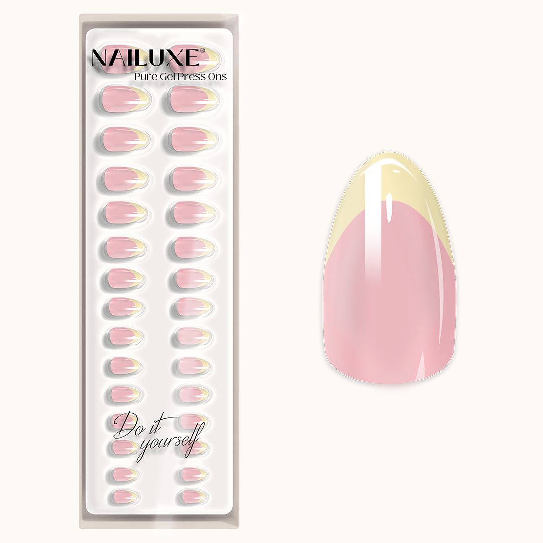 French Sunkiss - Short Almond - Pure Gel Press On