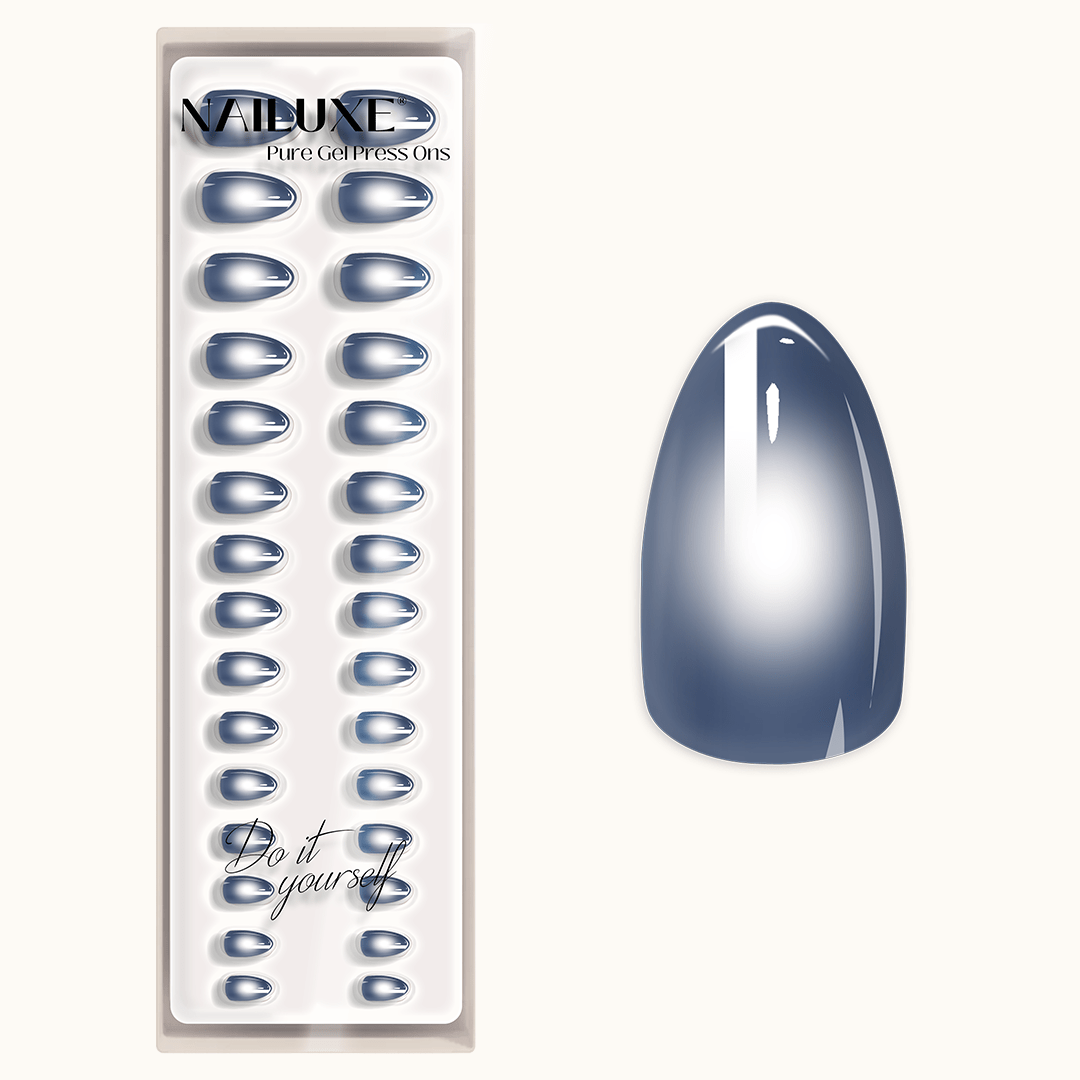 MYSTIC STEEL - Short Almond - Pure Gel Press On