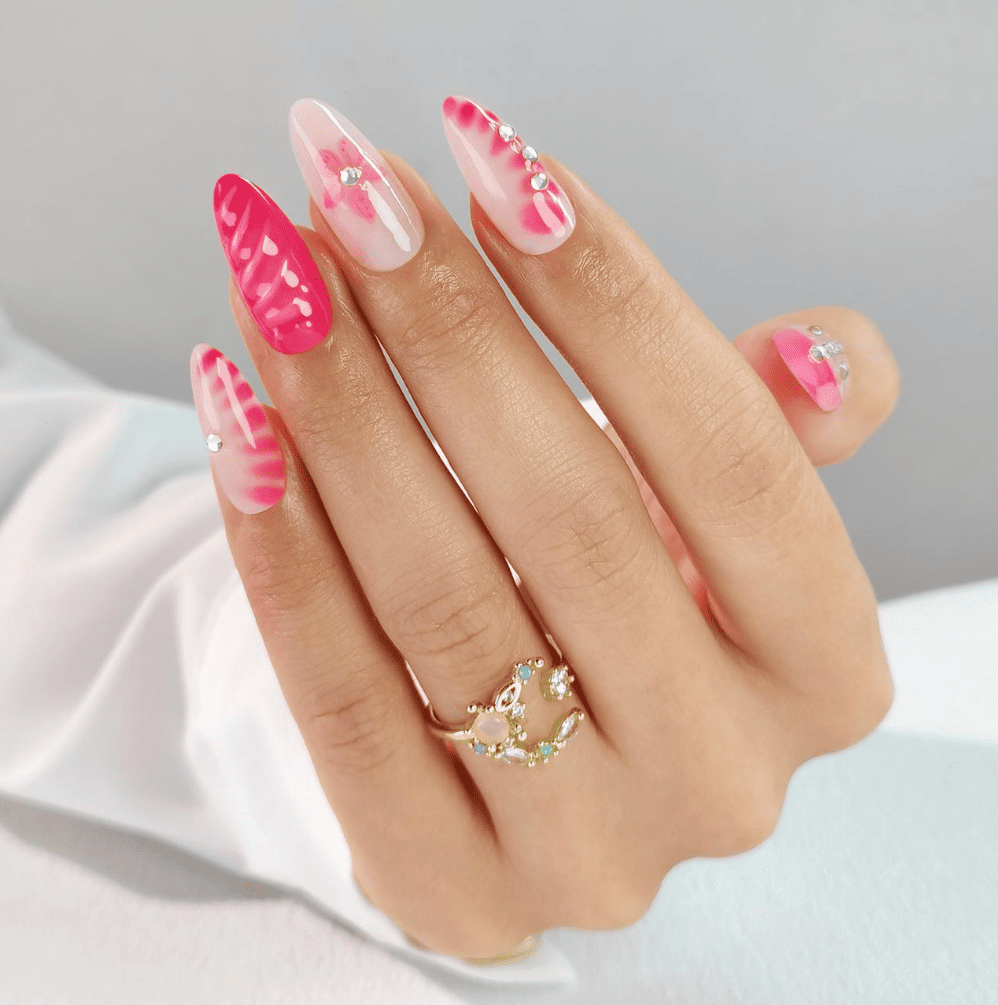 Pearly Shell - Medium Almond - Pure Gel Press On