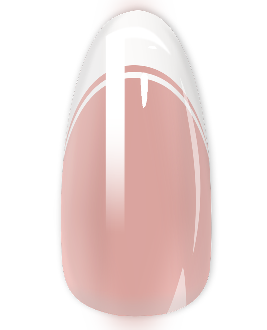 Medium Almond FRENCH WHITE LINE