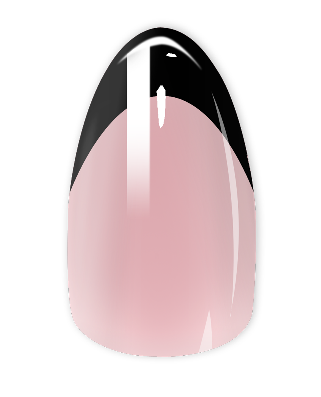 Short Almond FRENCH BLACK