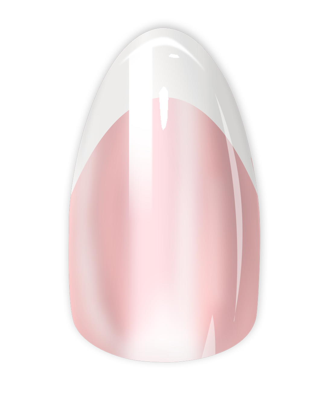 Short Almond FRENCH NAIL GLOW