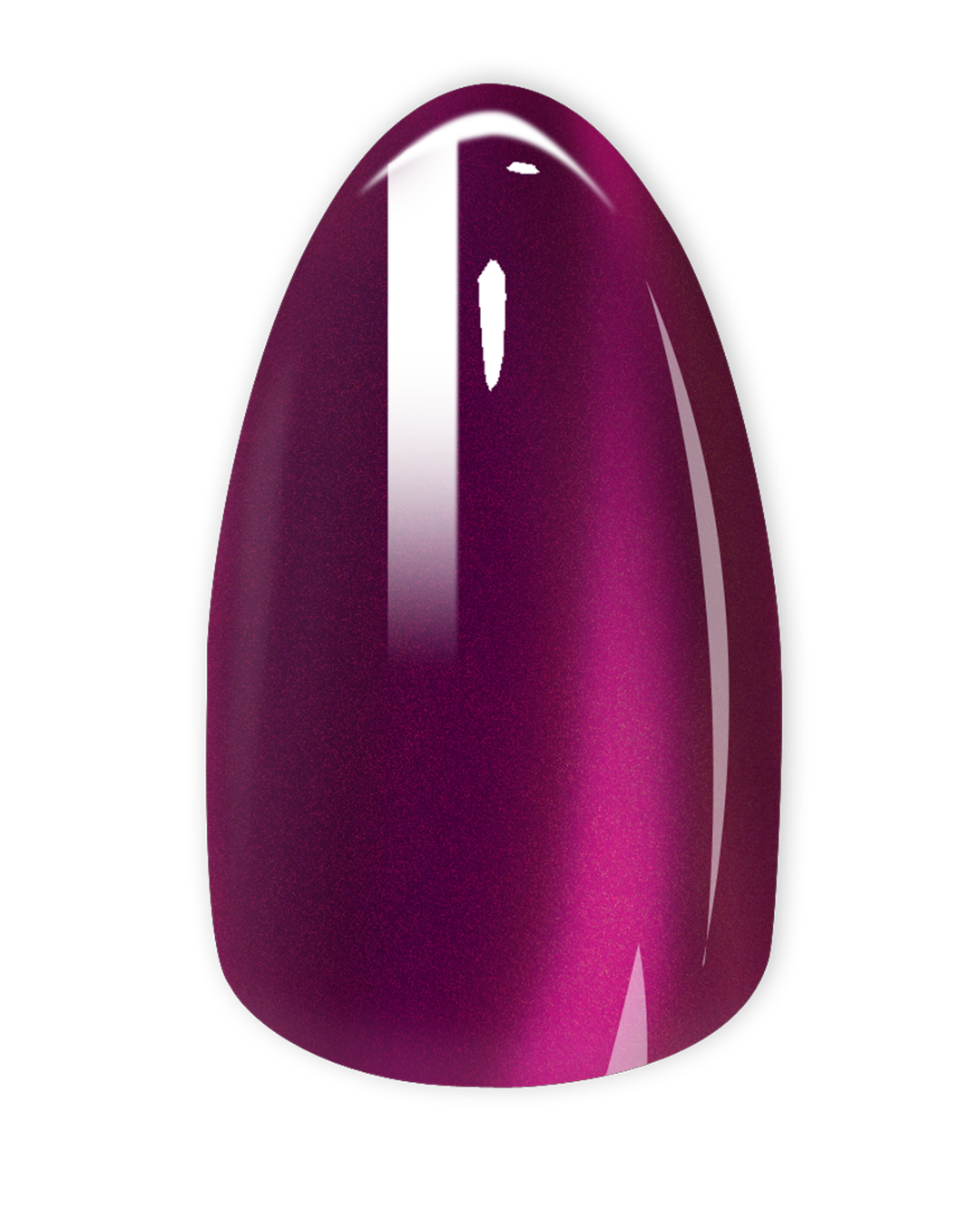Short Almond VIOLET GLITTER