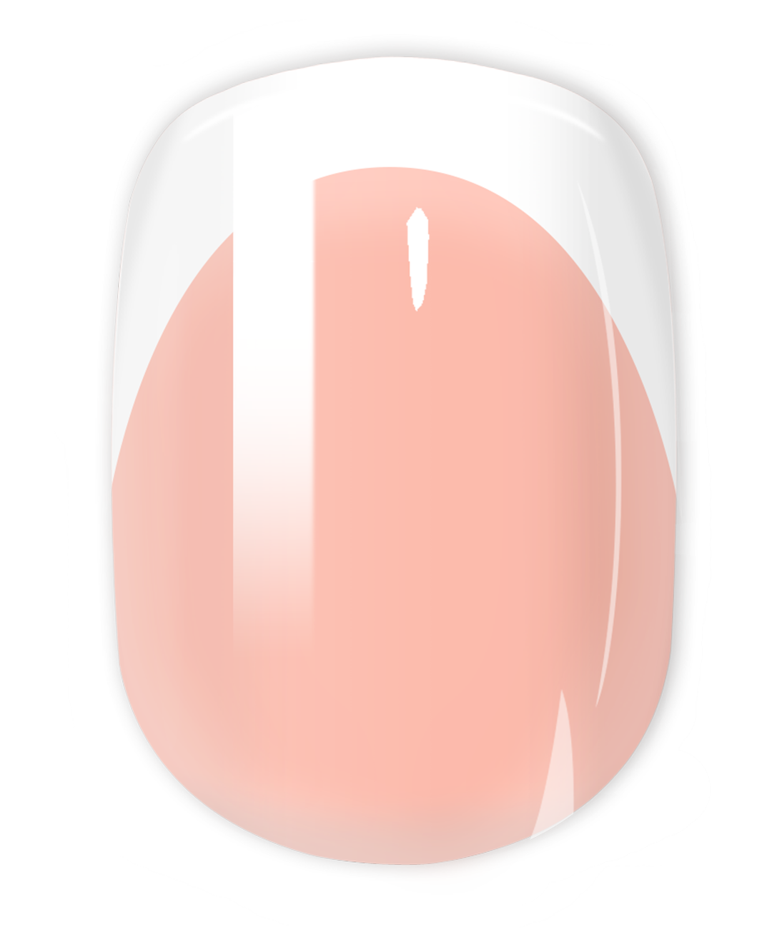 Short Round FRENCH NAIL NUDE
