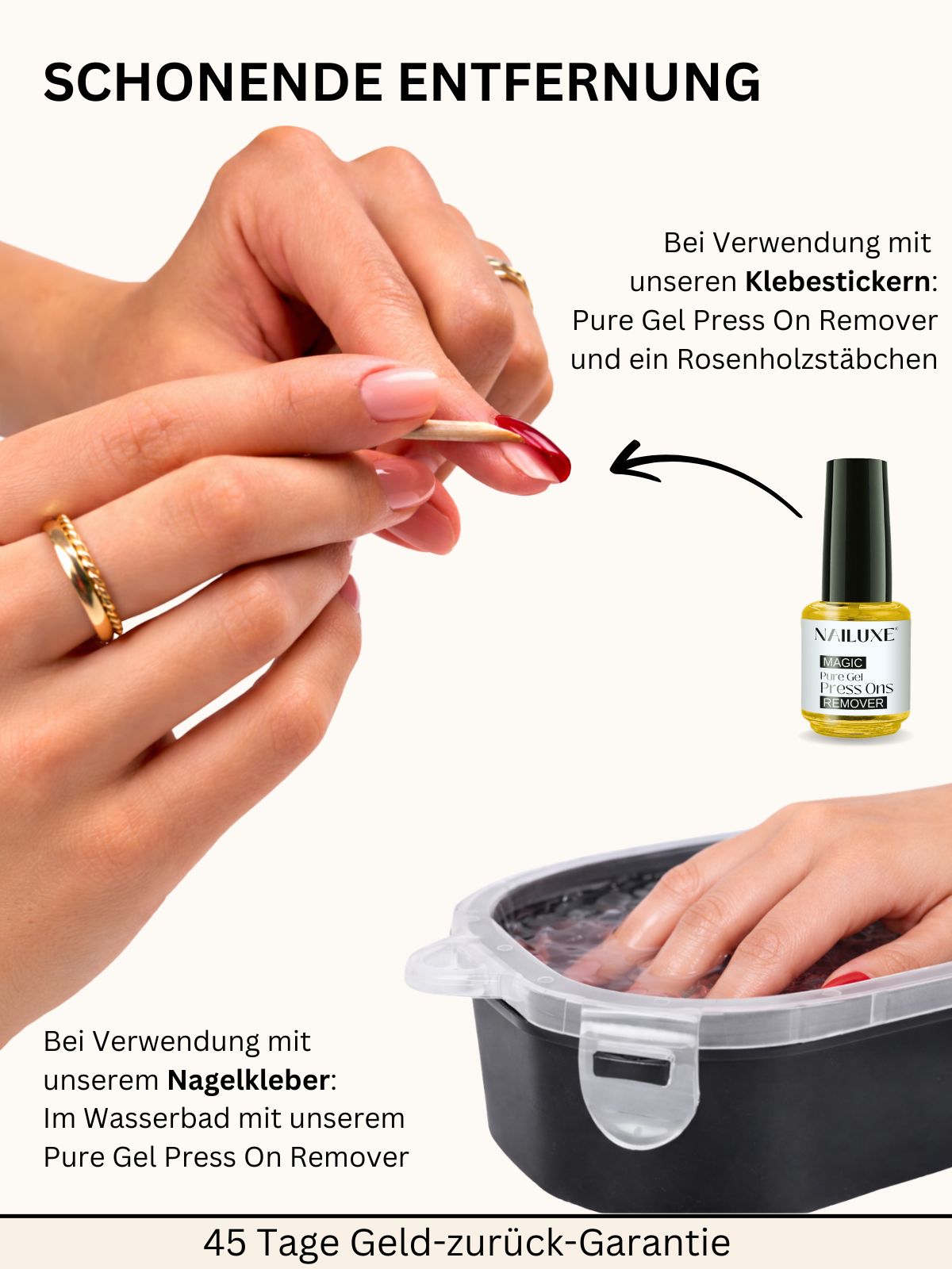 3er Set / Pure Gel Press Ons