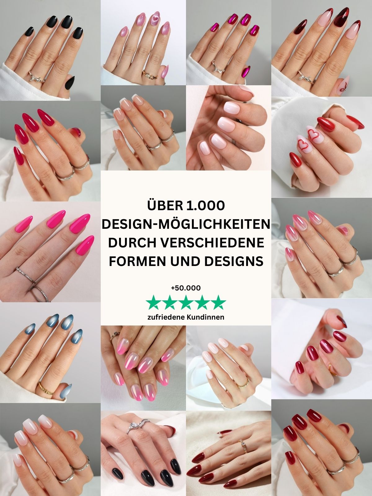 OSTER SALE 3er / Pure Gel Press On Set