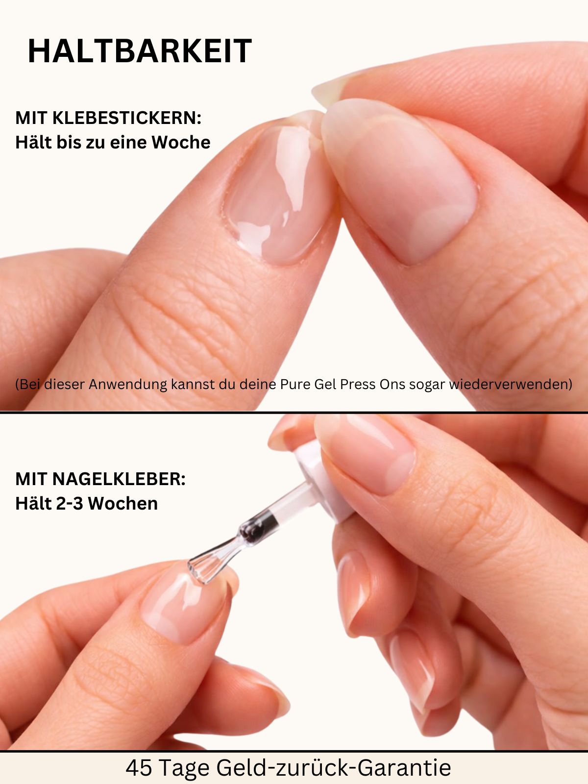 OSTER SALE 3er / Pure Gel Press On Set