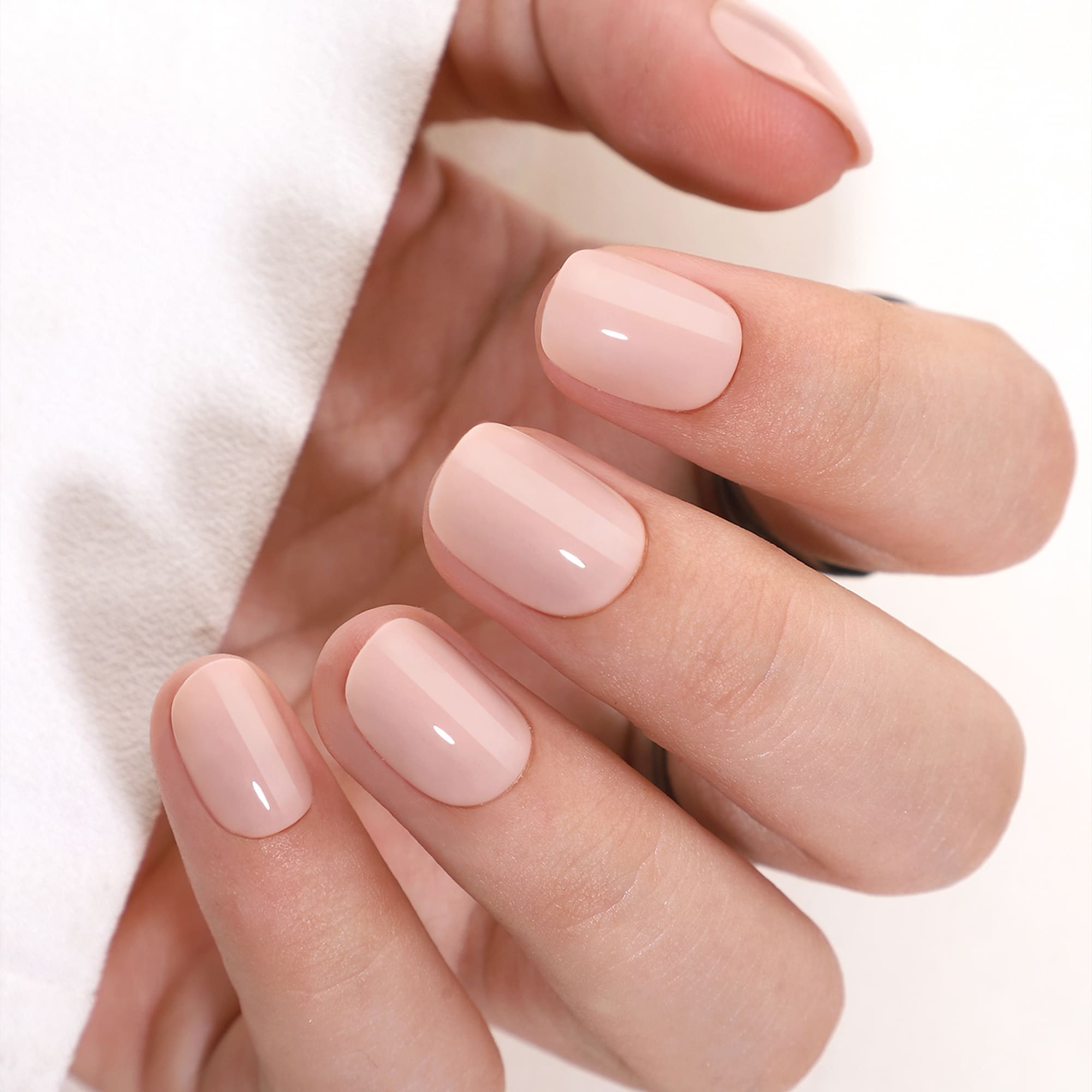 Rosy Dream - Short Round - Pure Gel Press On