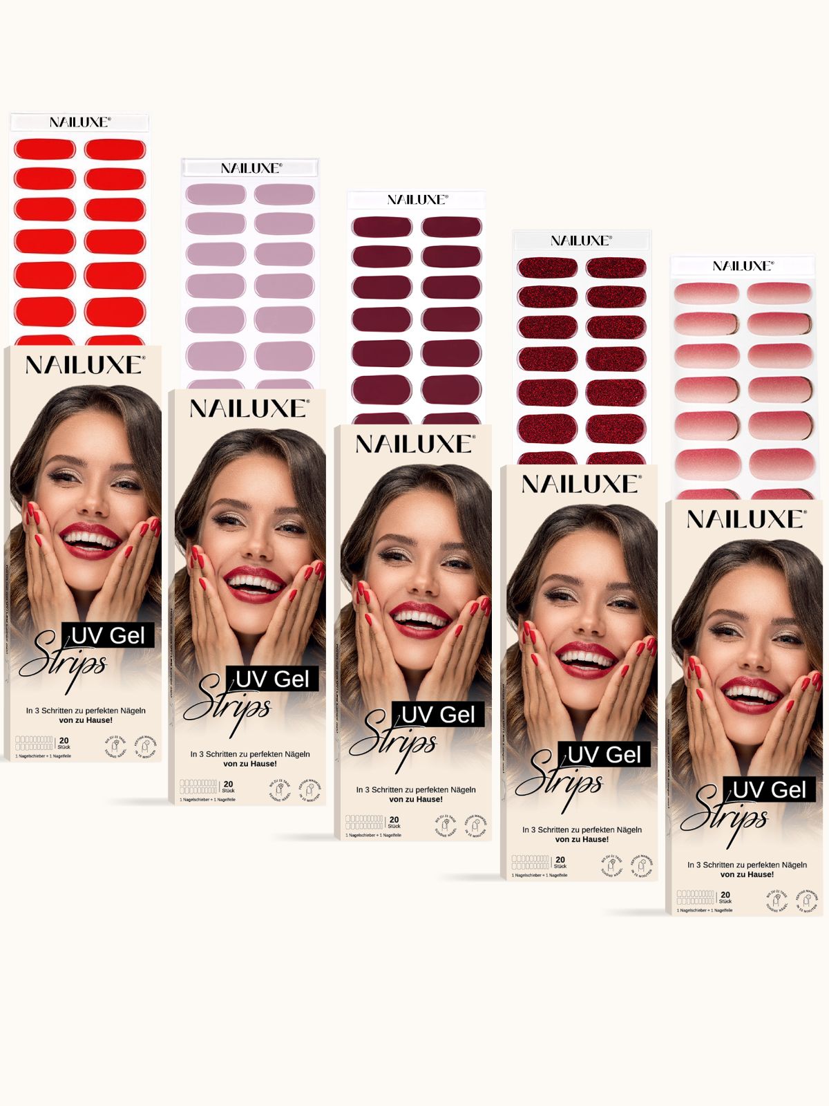 5er Set / UV Gel Strips