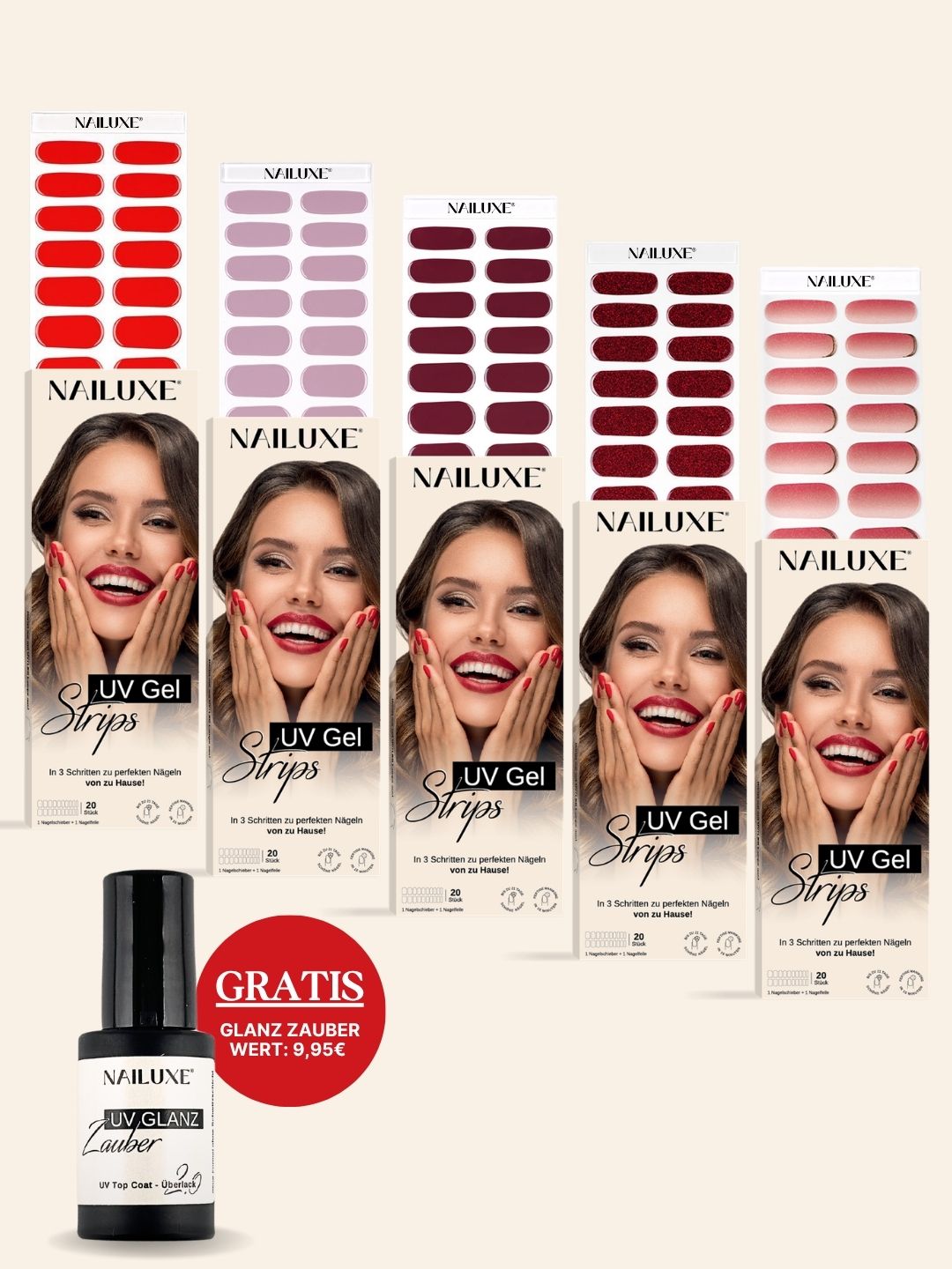 Vatertags Sale 5er UV Set + GRATIS UV GLANZ ZAUBER