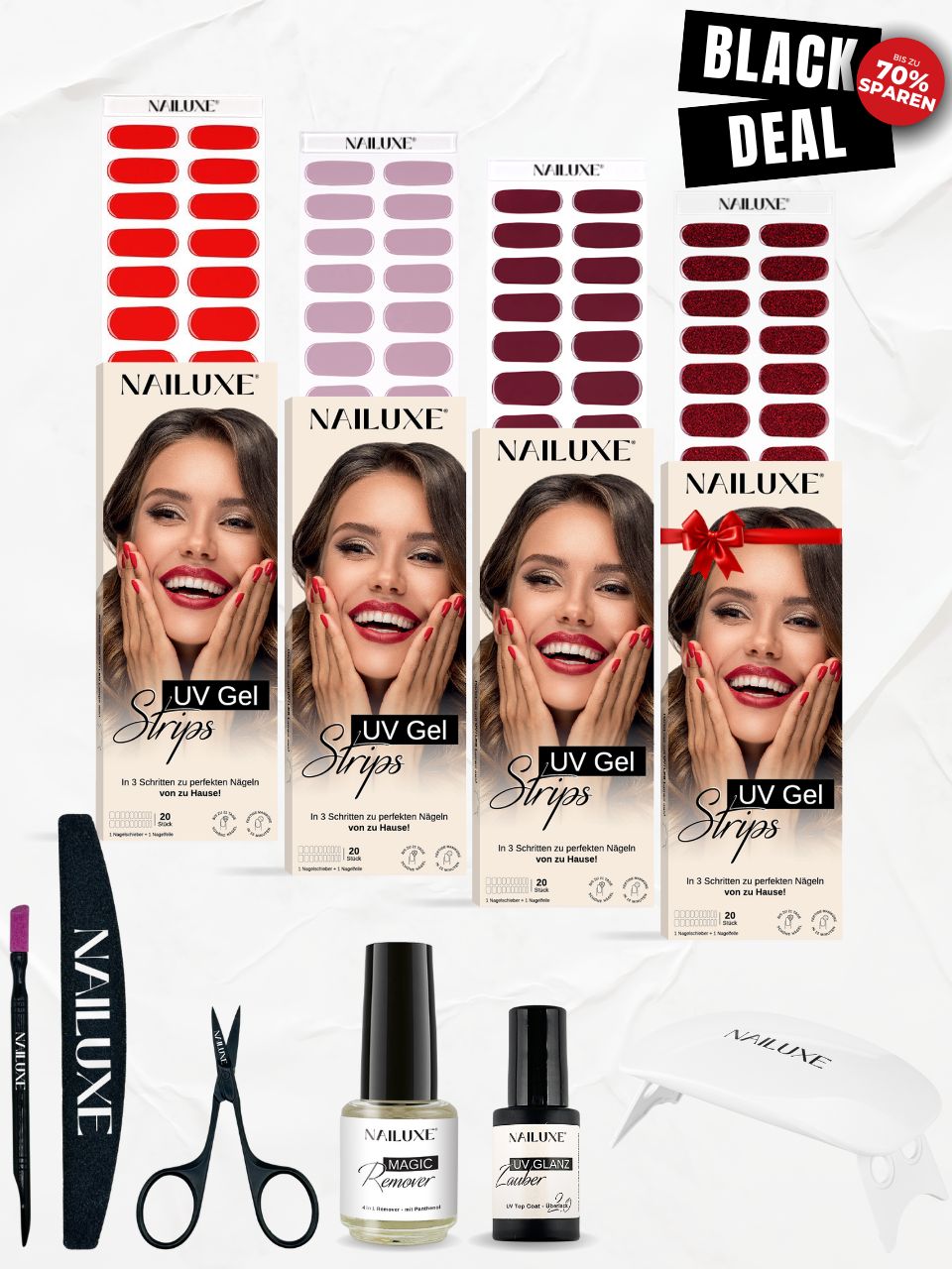 Weihnachts Bestseller Set / UV Gel Strips