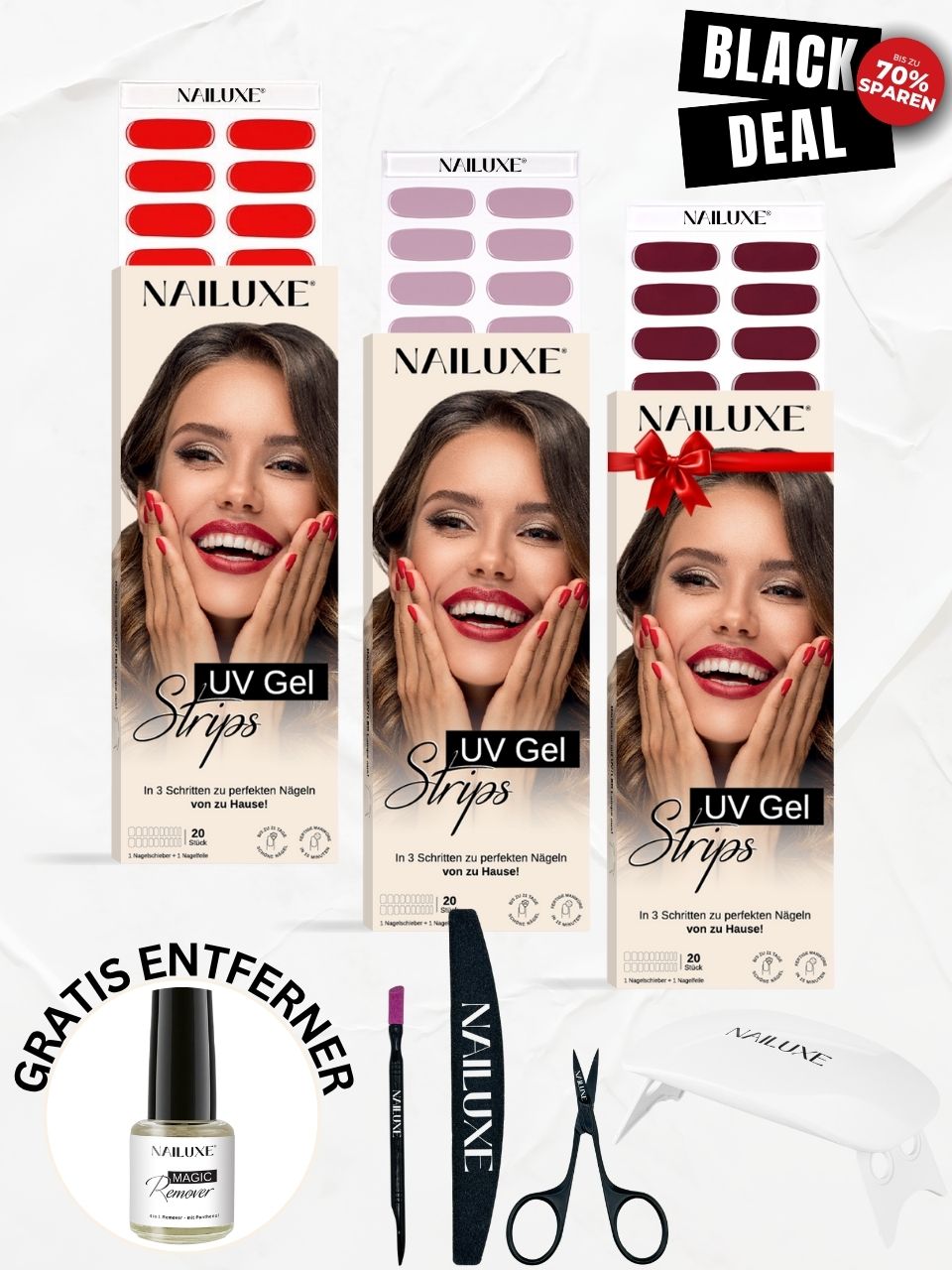 Weihnachts Starter Set / UV Gel Strips