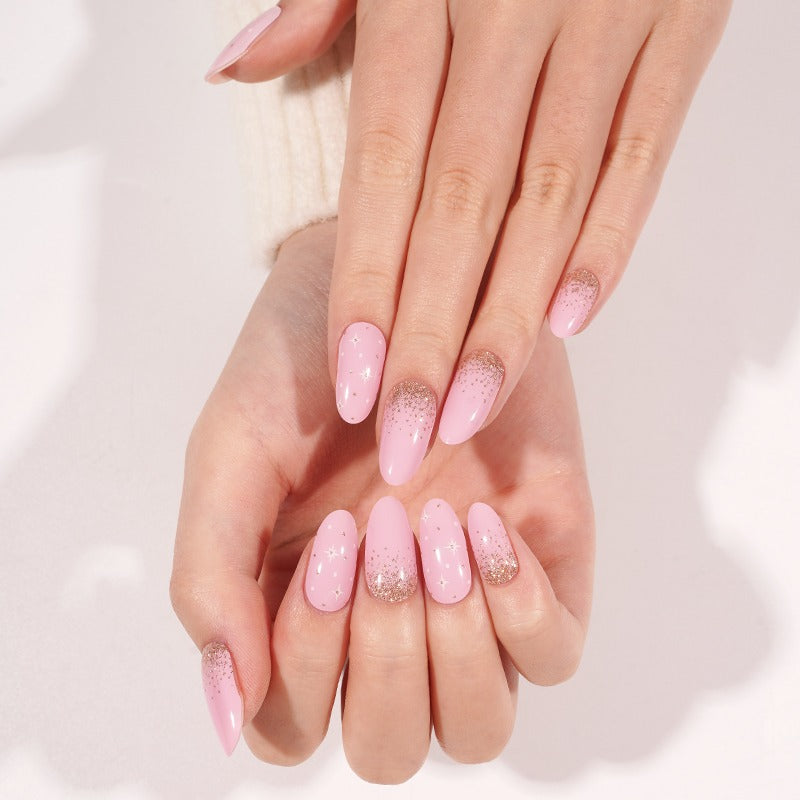 PINK STAR DUST - UV GEL STRIPS