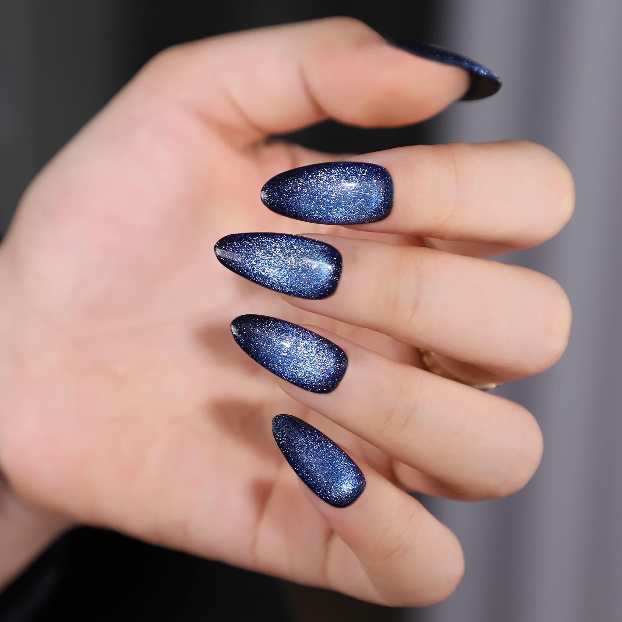 Deep Galaxy - Medium Almond - Pure Gel Press On