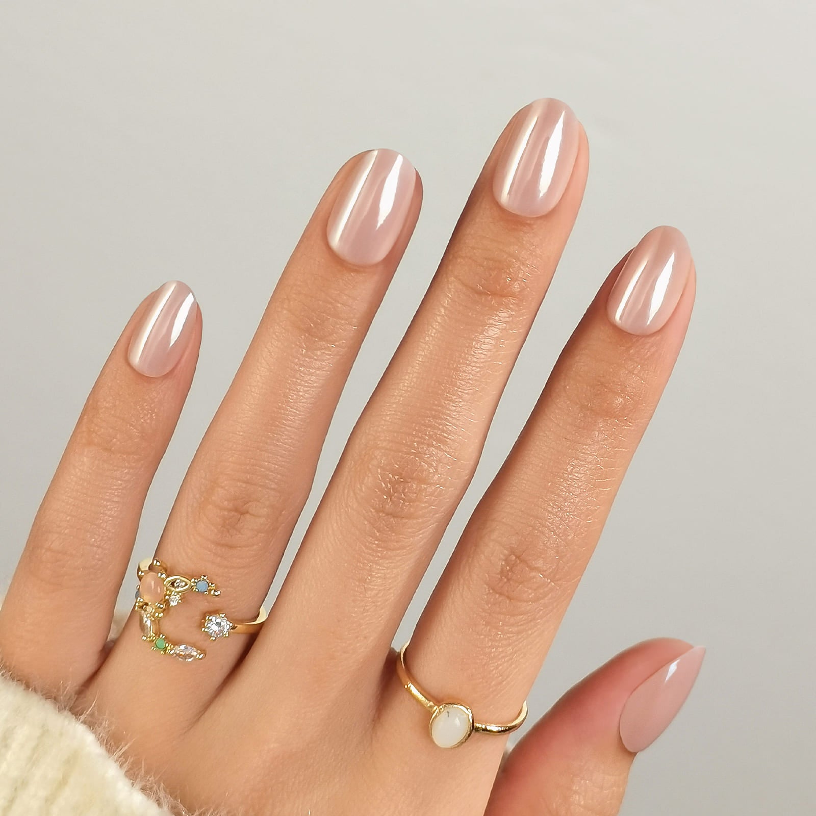 Prosecco - Medium Round - Pure Gel Press On