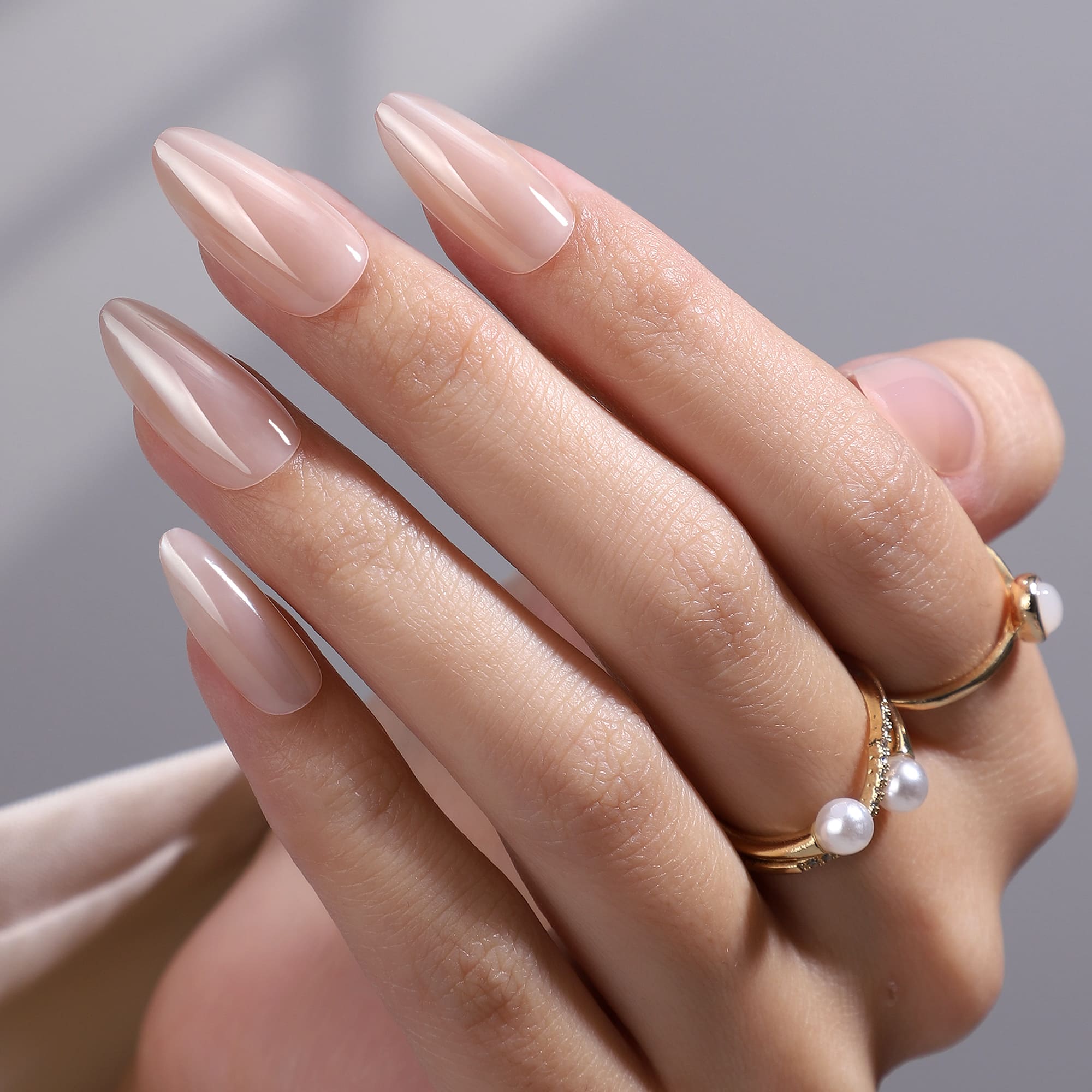 Harmony Glazed - Medium Almond - Pure Gel Press On