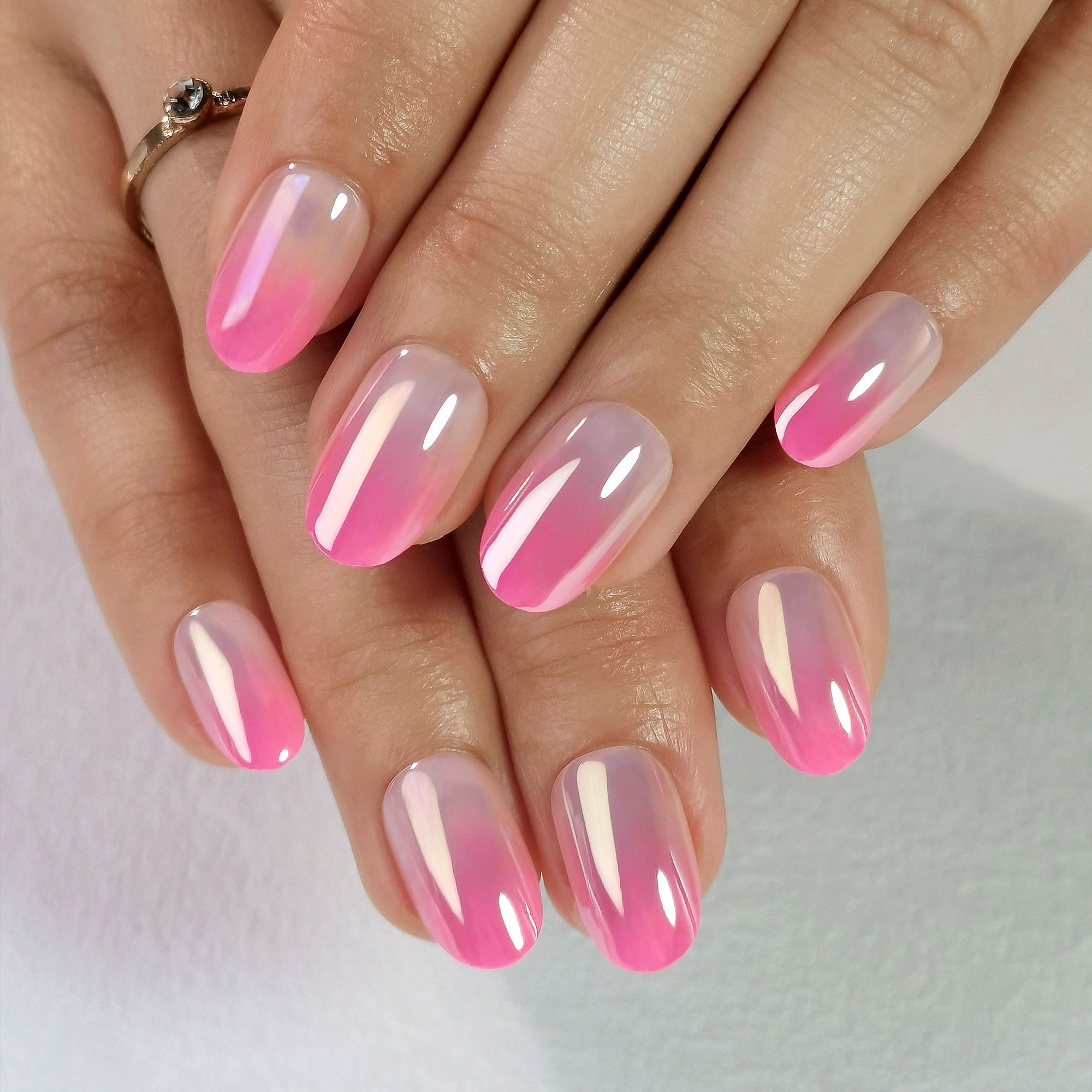 Baby Boomer Pink - Medium Round - Pure Gel Press On