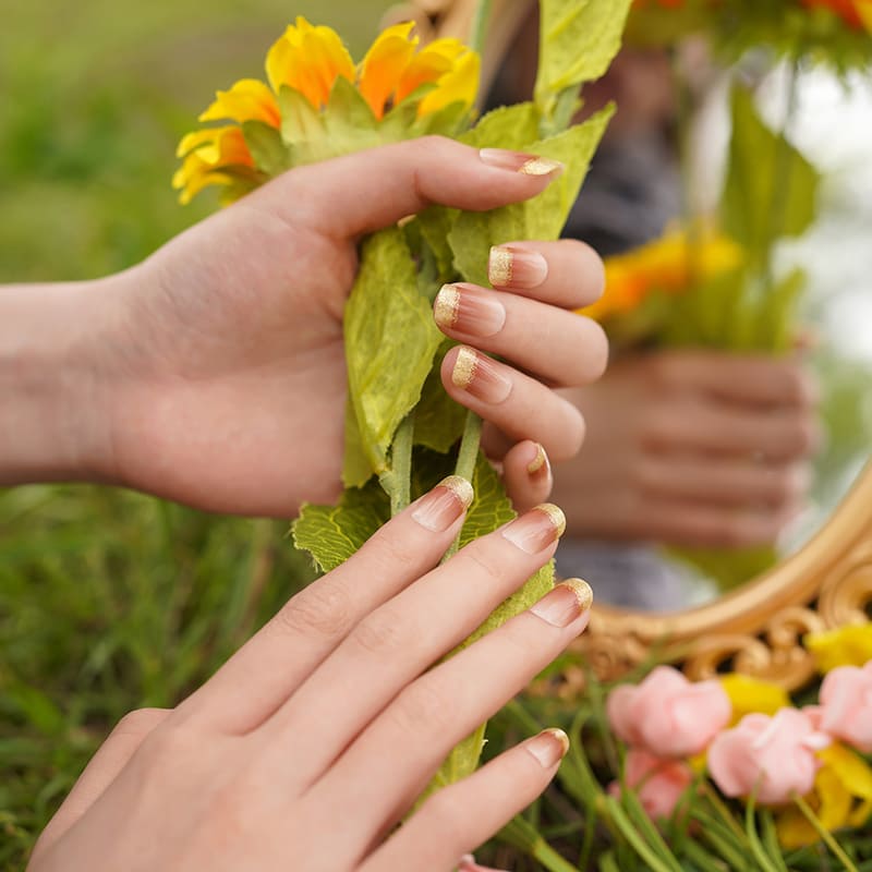 FRENCH GOLD GLITTER UV - NAILUXE