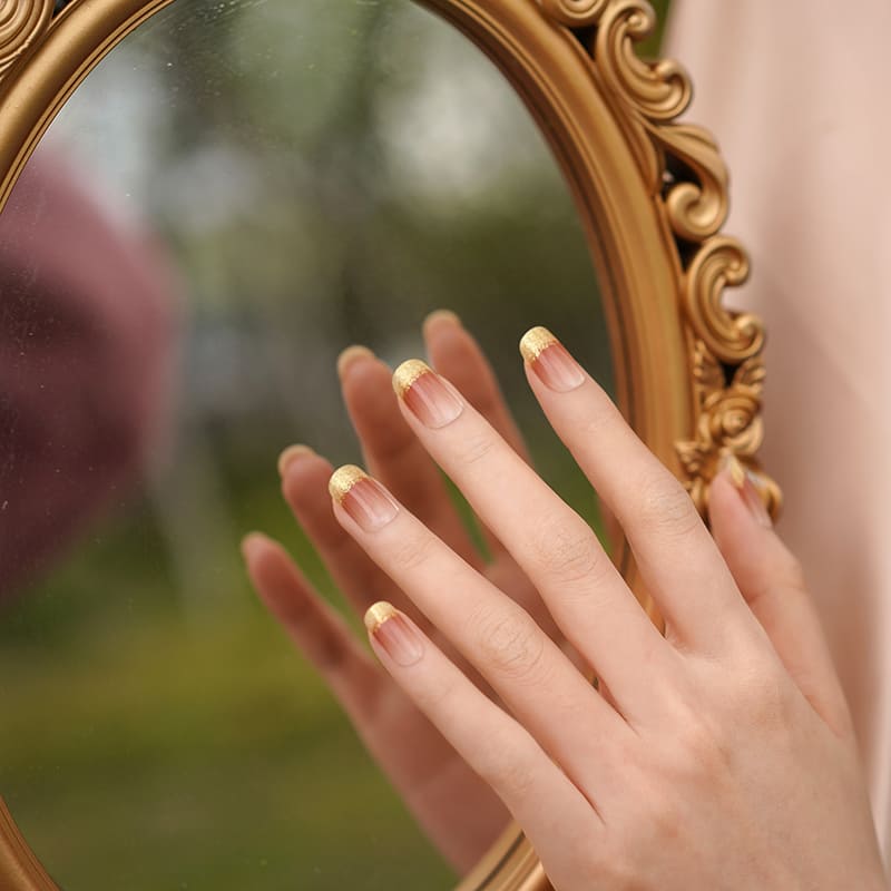 FRENCH GOLD GLITTER UV - NAILUXE