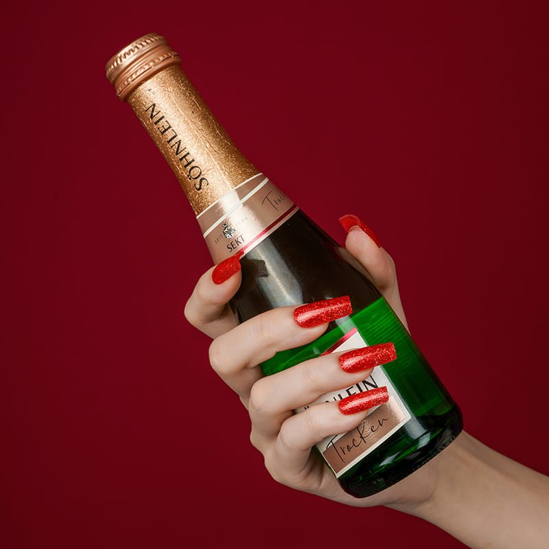 INFERNO FLAME GLITTER UV - NAILUXE