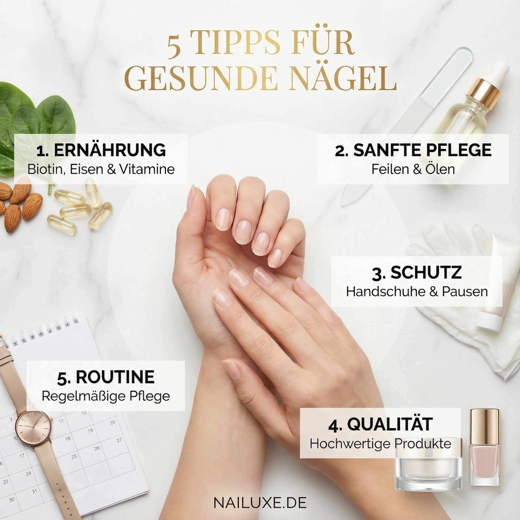 Nagelgesundheit: 5 Tipps für starke und schöne Nägel