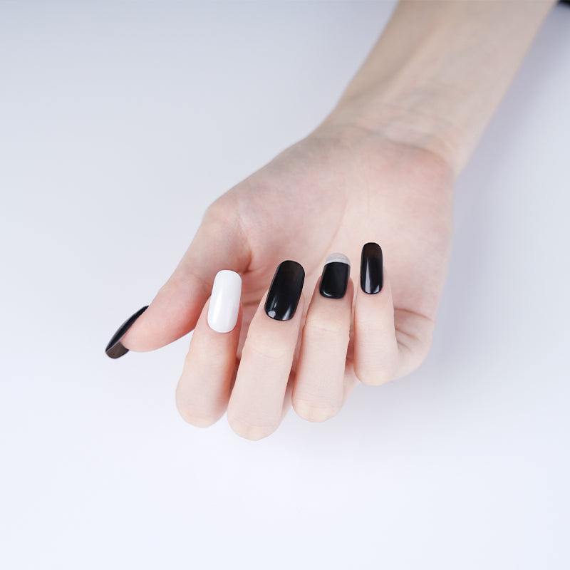 BLACK & WHITE - UV GEL STRIPS