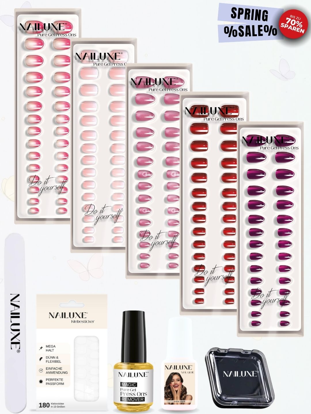 SPRING SALE Bestseller Set / Pure Gel Press Ons