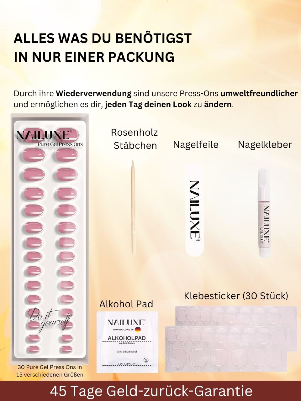 Herbst Starter Set / Pure Gel Press Ons